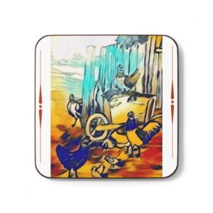 Farmhouse Chicken Hardboard Back Coaster