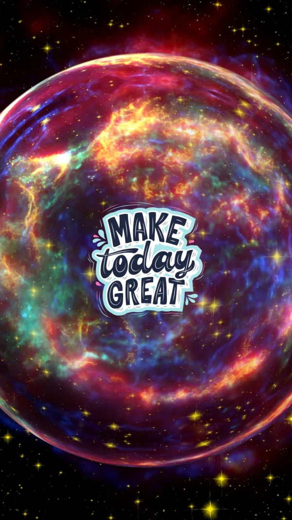 Make today great phone wallpaper image of universe.